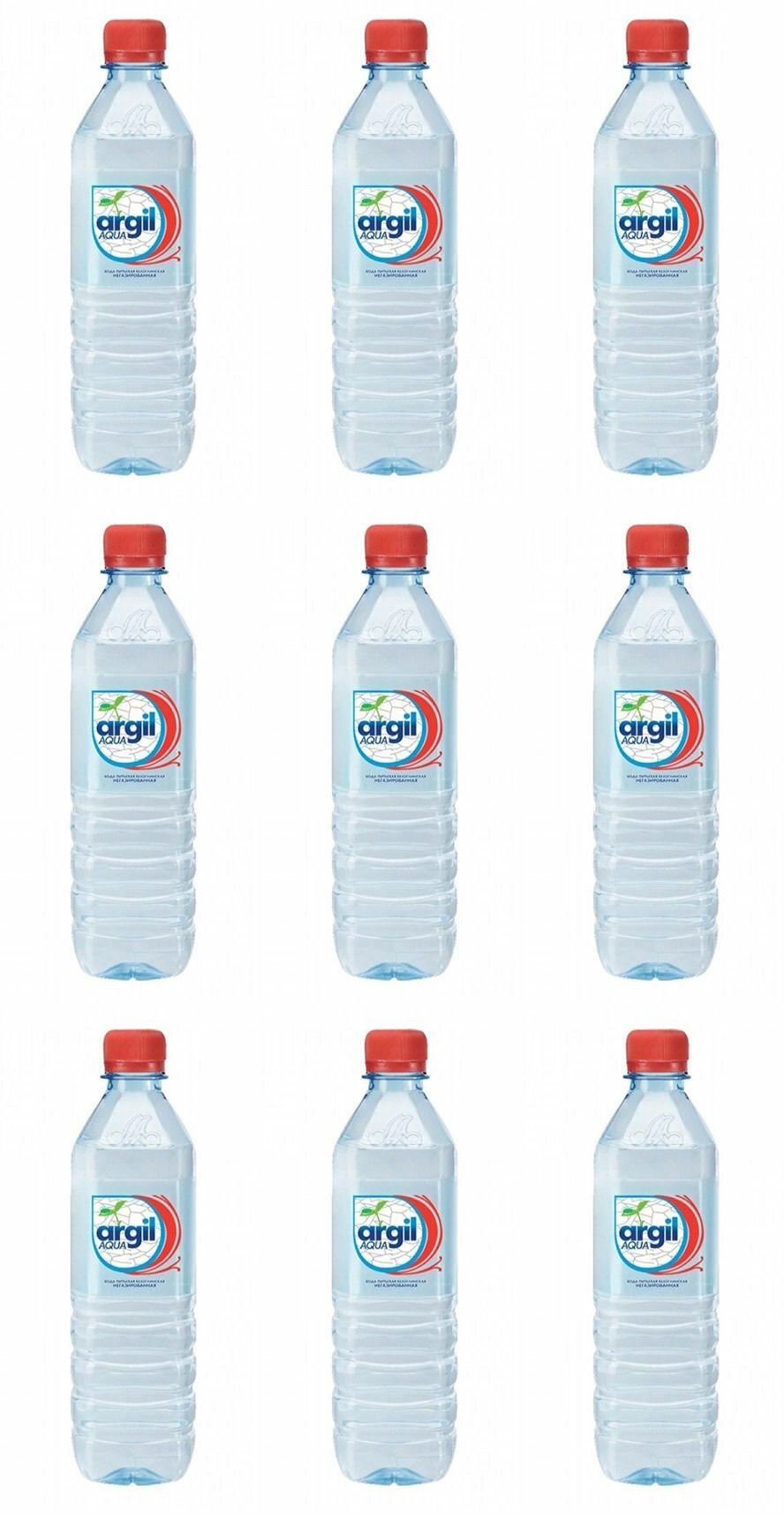 ARGIL AQUA Вода питьевая негазированная, 0,5 л, 9 шт