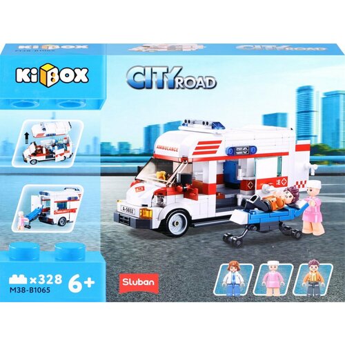 Конструктор KIBOX Машина скорой помощи, 328 деталей, Арт. M38-B1065