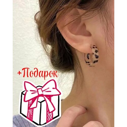 Серьги коричневый 405₽