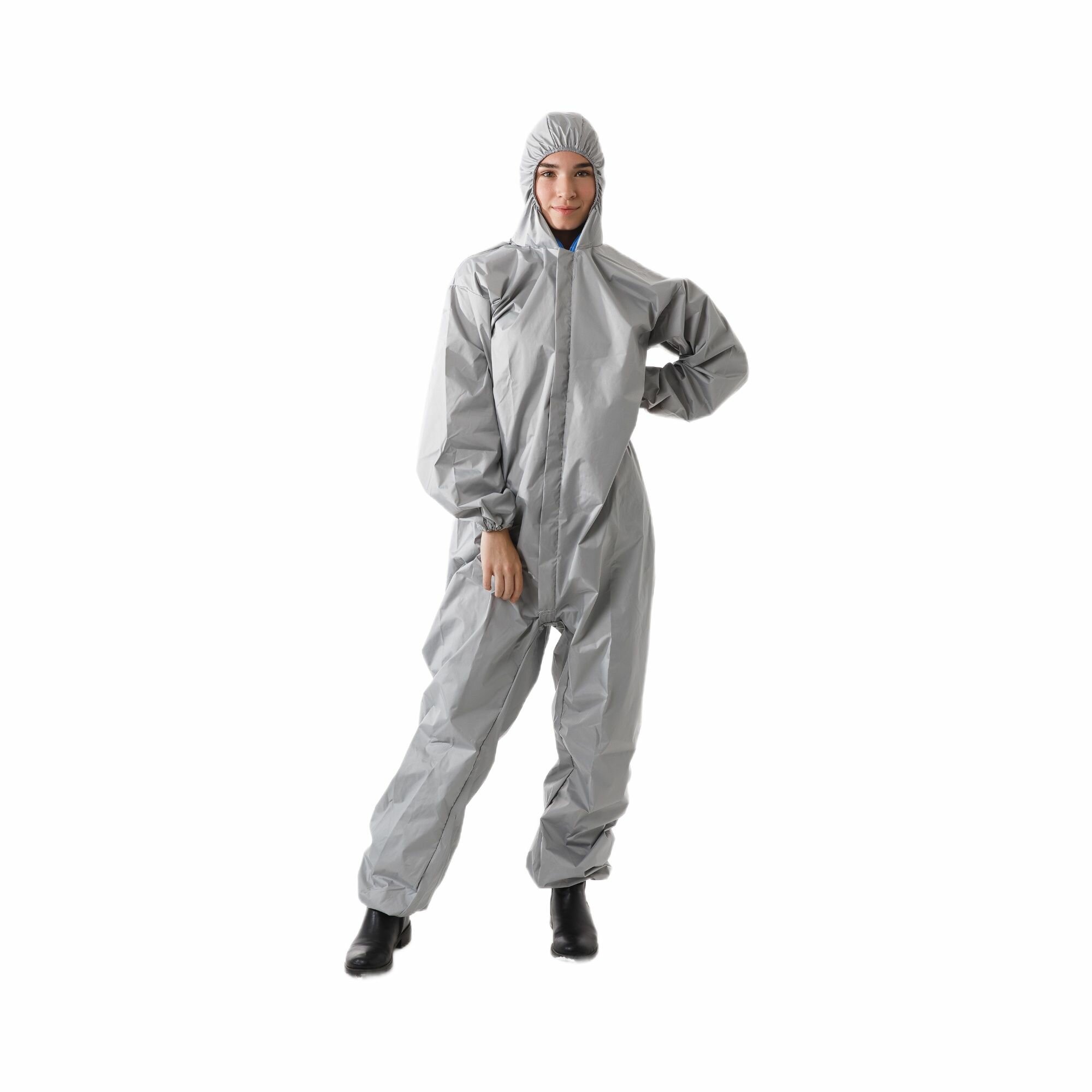 фото Комбинезон защитный многоразовый, спецодежда рабочая дышащая, материал дюспо