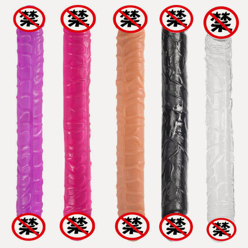 Изображение товара Двухсторонний дилдо прозрачный