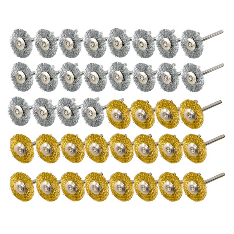 XCAN стальные проволочные щетки диски для Dremel 40 шт 40pcs