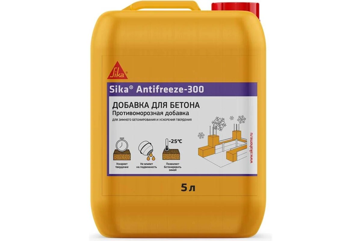 SIKA Antifreeze-300 Канистра 5л. Противоморозная добавка для бетонов и растворов 670414