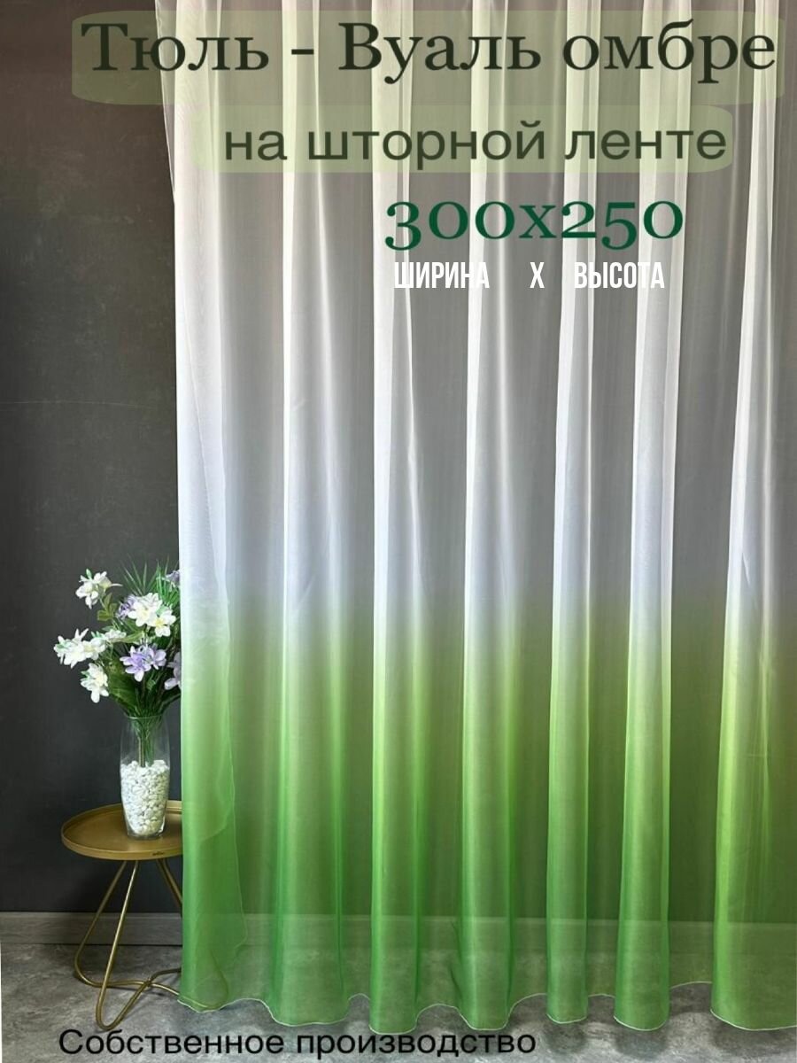 Тюль вуаль омбре 300/250