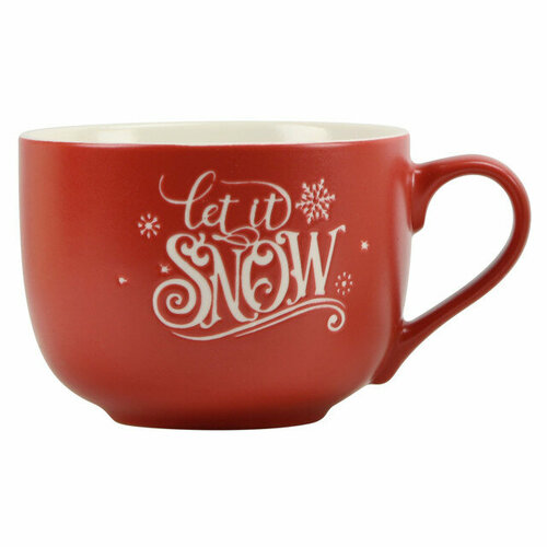 Кружка ESPRADO Snow Red 470мл фарфор 1936₽