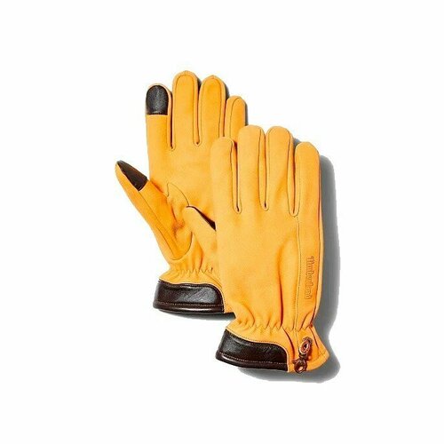 фото Перчатки timberland winter hill nubuck gloves with touch tips для мужчин, размер l, желтый