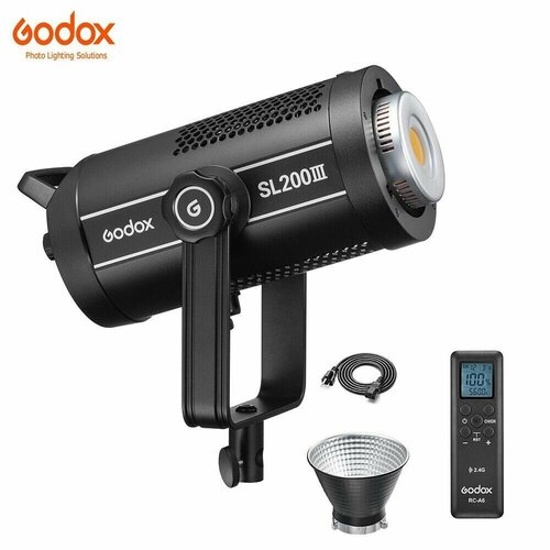 Светодиодный видеосвет Godox SL200III 200 Вт непрерывное выходное освещение со сбалансированным дневным светом 43999₽