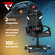 Кресло компьютерное игровое TopChairs Warden, черно-белый
