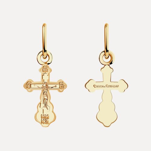 Изображение товара Крестик, красное золото, 585 проба