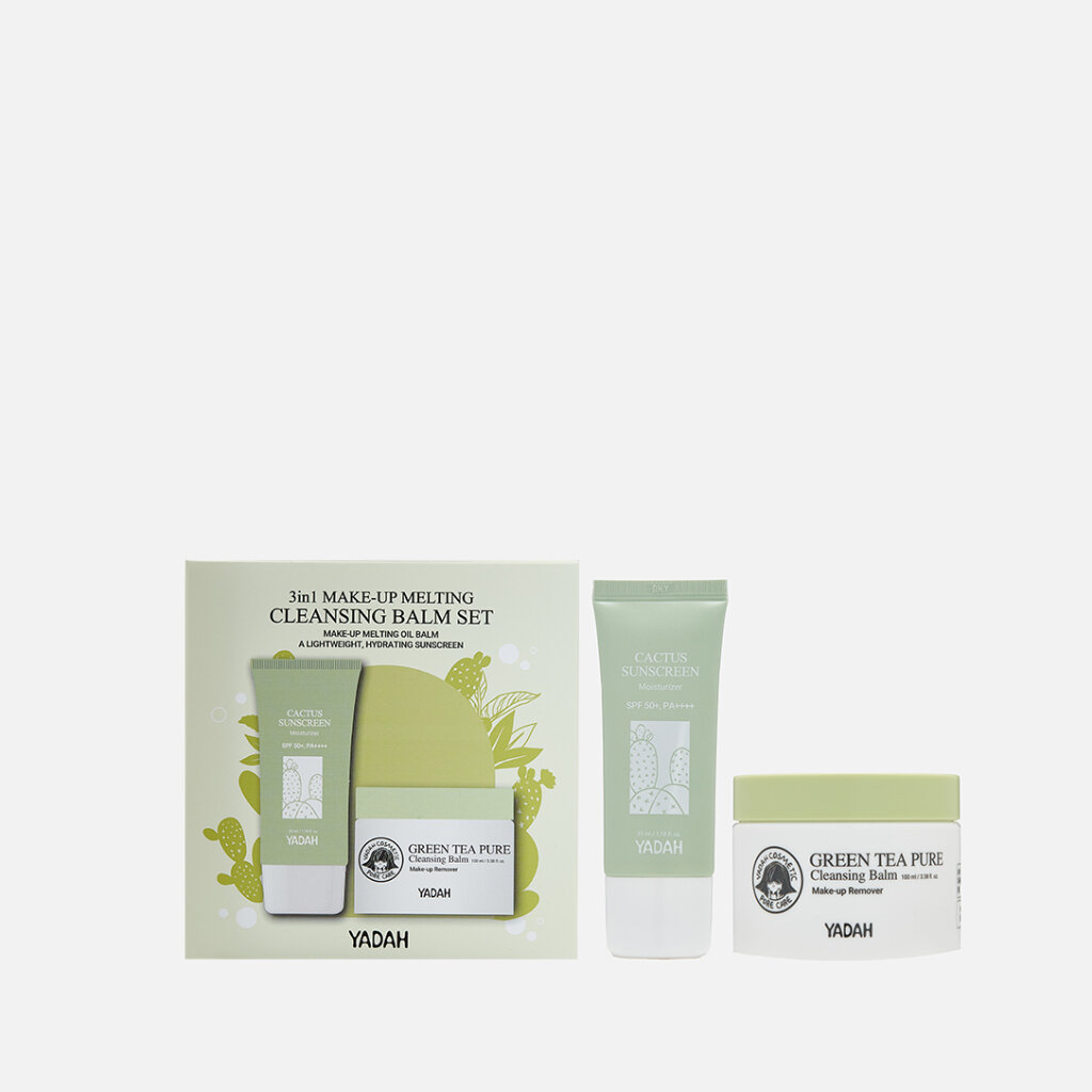 Набор для ухода за кожей 3 в 1 Yadah “3in1 MAKE-UP MELTING CLEANSING BALM SET”
