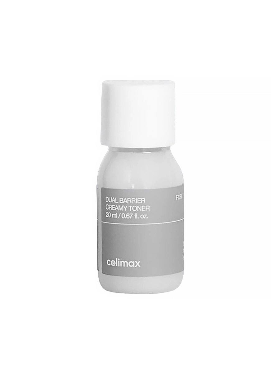 Барьерный кремовый тонер с комплексом церамидов Celimax Dual Barrier Creamy Toner 20 мл