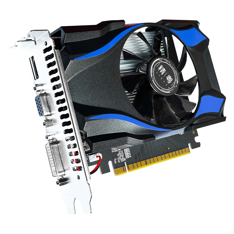 Видеокарта JGINYUE GeForce GT730, 128-битная шина, 4 ГБ GDDR3 — фото 1