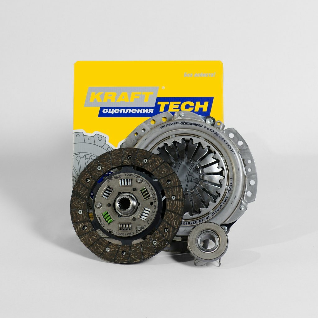 Сцепление в сборе (с подш.) Lada 2101-07, 2121-23 1.3-1.7 KRAFTTECH