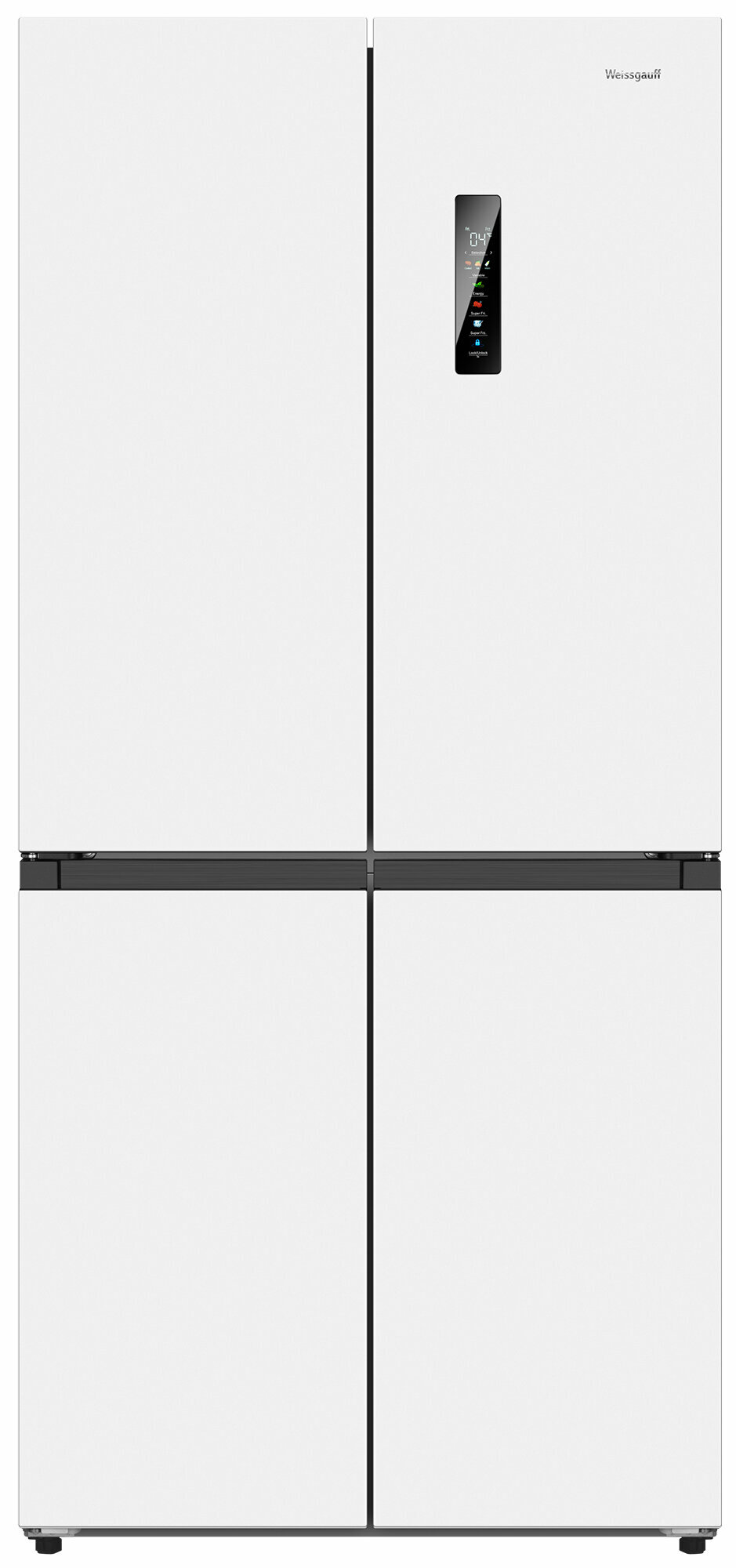 Холодильник Weissgauff WCD 450 WG NoFrost Inverter, четырехдверный, LED-освещение