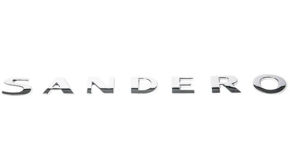 Оригинальная эмблема Рено Сандеро с логотипом 'SANDERO'