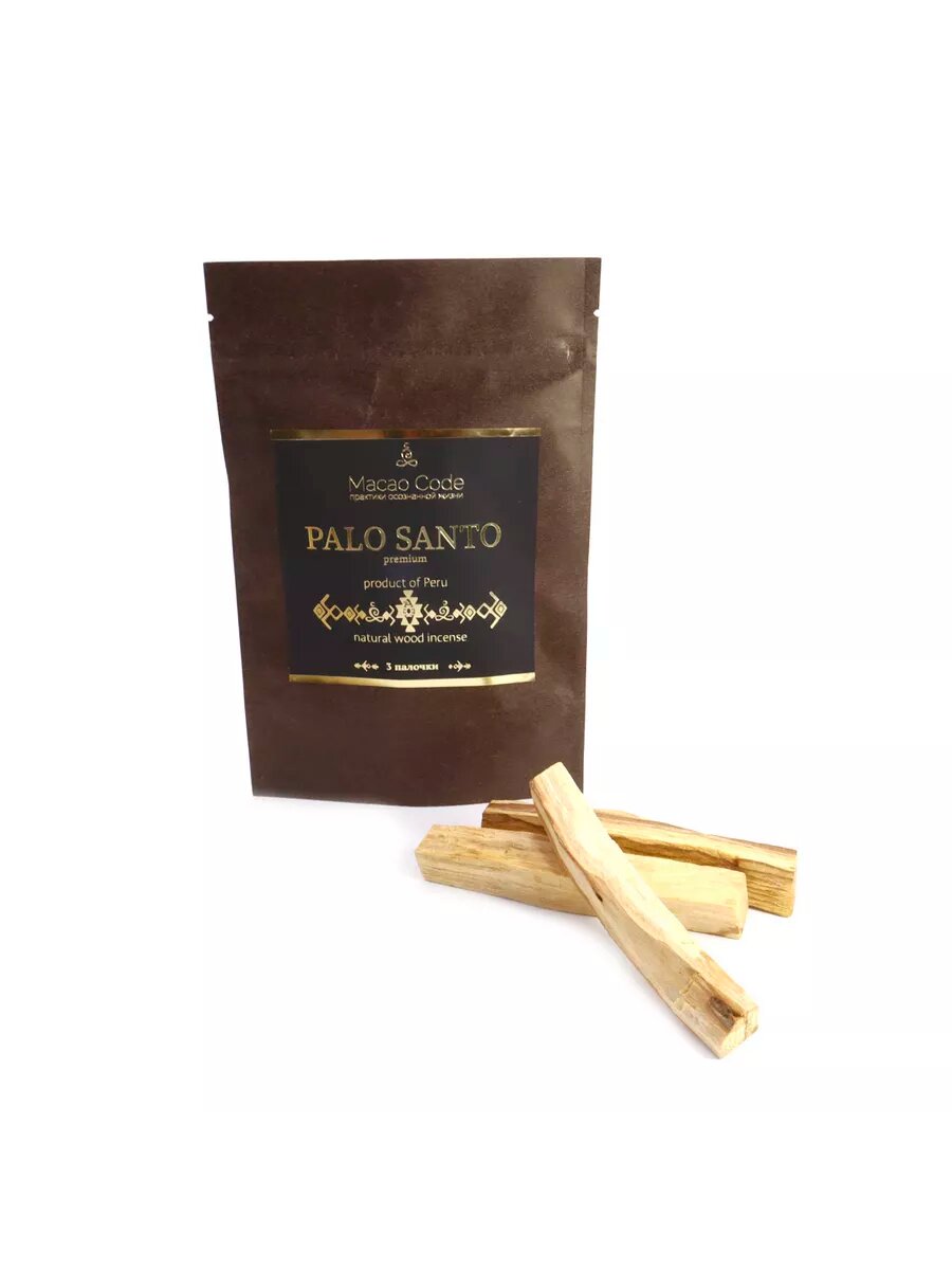 Благовоние Macao Code PALO SANTO premium (Пало Санто) 3 палочки 42-48 грамма
