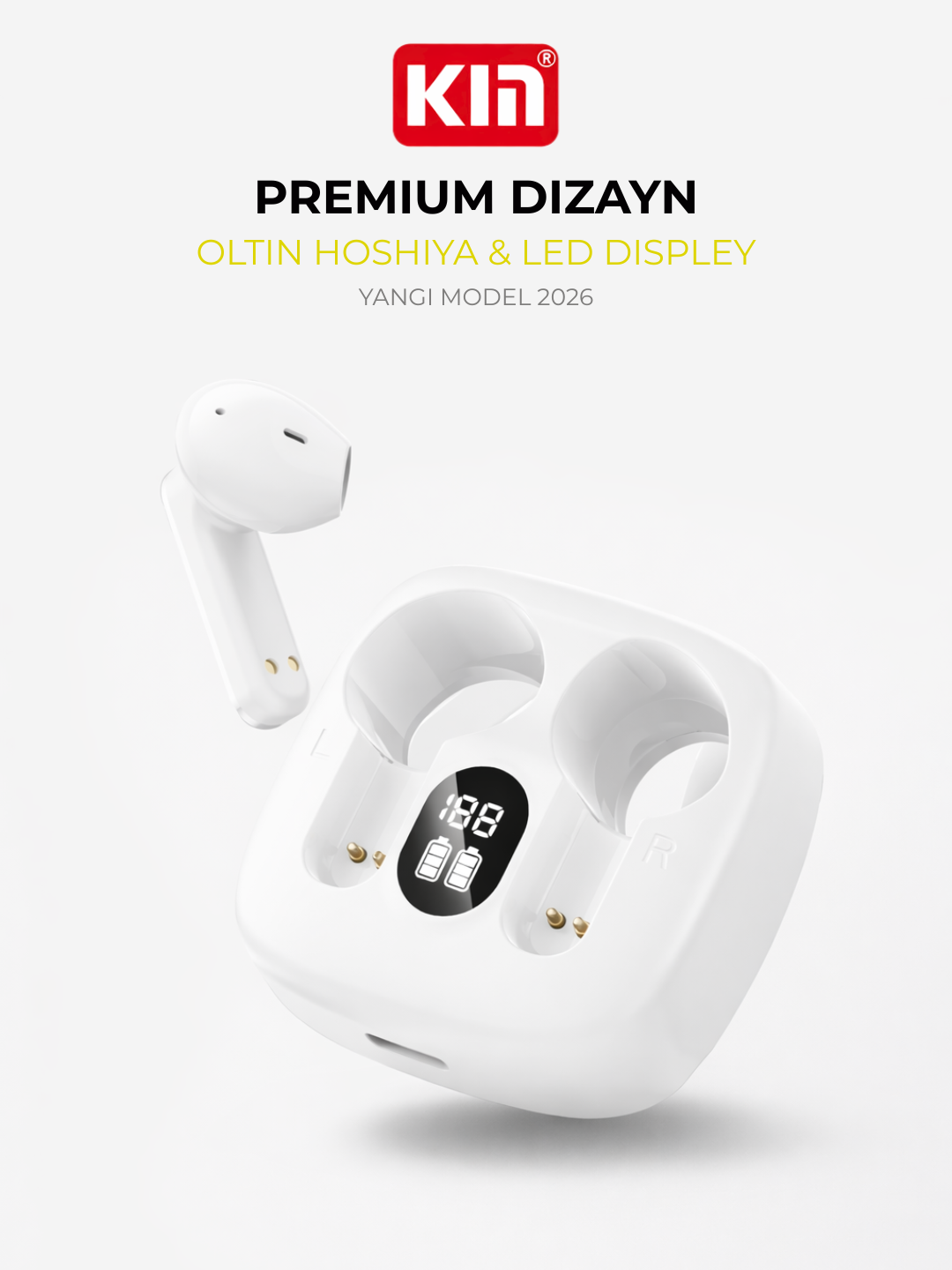 Наушники KIN KL95, беспроводные, подавление эха, влагозащита, Bluetooth 5.3