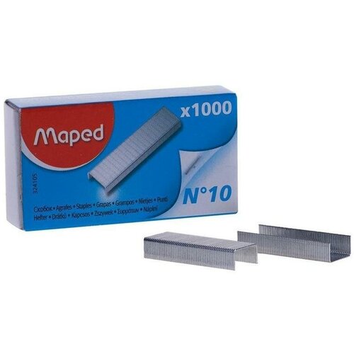 Скобы для степлеров Maped, №10, оцинкованные, 1000шт, 36 уп.