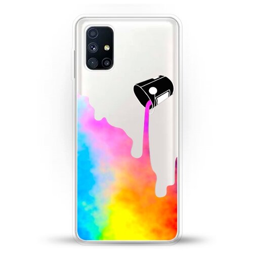 фото Силиконовый чехол краски на samsung galaxy m51 andy & paul