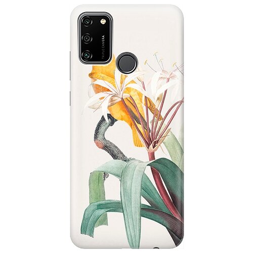 фото Re:pa чехол - накладка artcolor для honor 9a с принтом "желтый попугай"