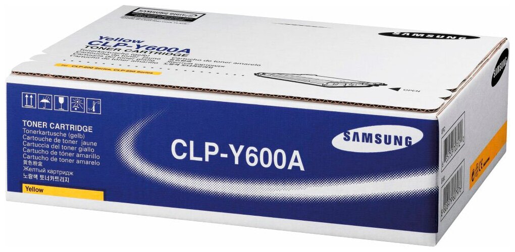 Картридж Samsung CLP-600-серия желтый CLP-Y600A