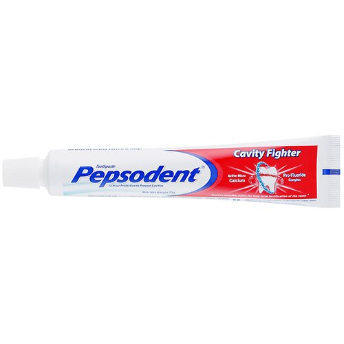 Зубная паста Pepsodent Cavity Fighter, 75 мл уход за полостью рта pepsodent зубная паста sensitive mineral expert классическая