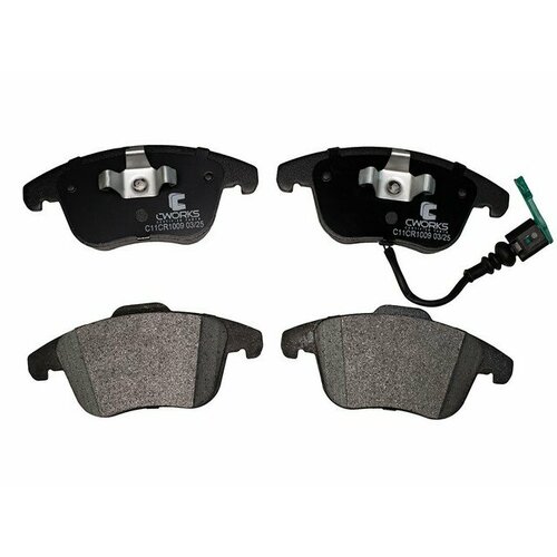 Колодки тормозные передние CWORKS C11CR1009 для Volkswagen TIGUAN, Sharan II 7N1, Tiguan I 5N1 / 5N2, Tiguan II AD1; Seat Alhambra 7N; Audi Q3 8U