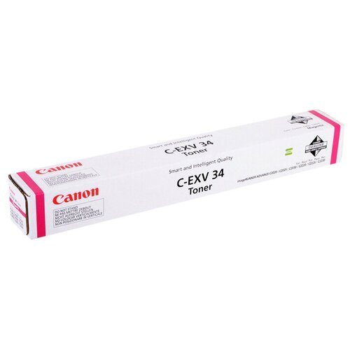 Картридж Canon C-EXV34 M (3784B002), 19000 стр, пурпурный тонер картридж f imaging fp exv34m пурпурный для canon ir c2020 2025 2030 аналог c exv34 m grp 36 npg 52 3784b002