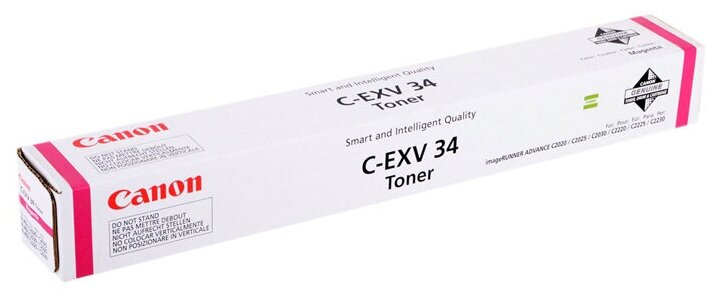 Canon C-EXV34M 3784B002 Тонер для IR Advance-C2000ser C2020 C2025 C2030, Пурпурный, 16000стр. CX