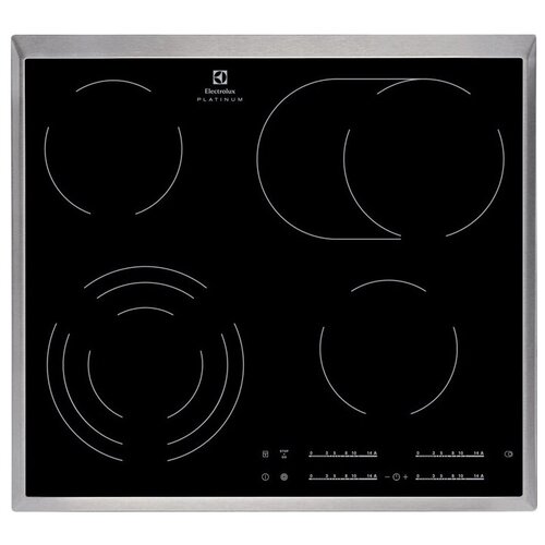 Варочная панель электрическая Electrolux EHF96547XK, 4 конфорки, 57.6x51.6 см, цвет чёрный