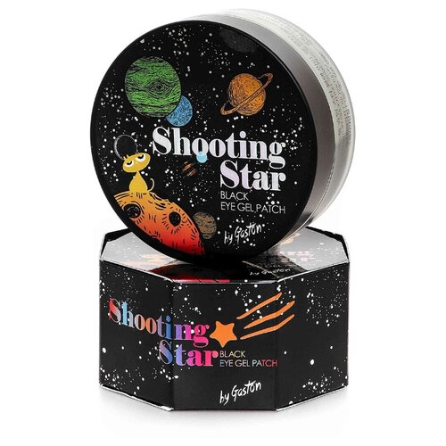 Gaston Тающие черные гидрогелевые патчи для моментального увлажнения Shooting Star Black Eye Gel Patch, 60шт