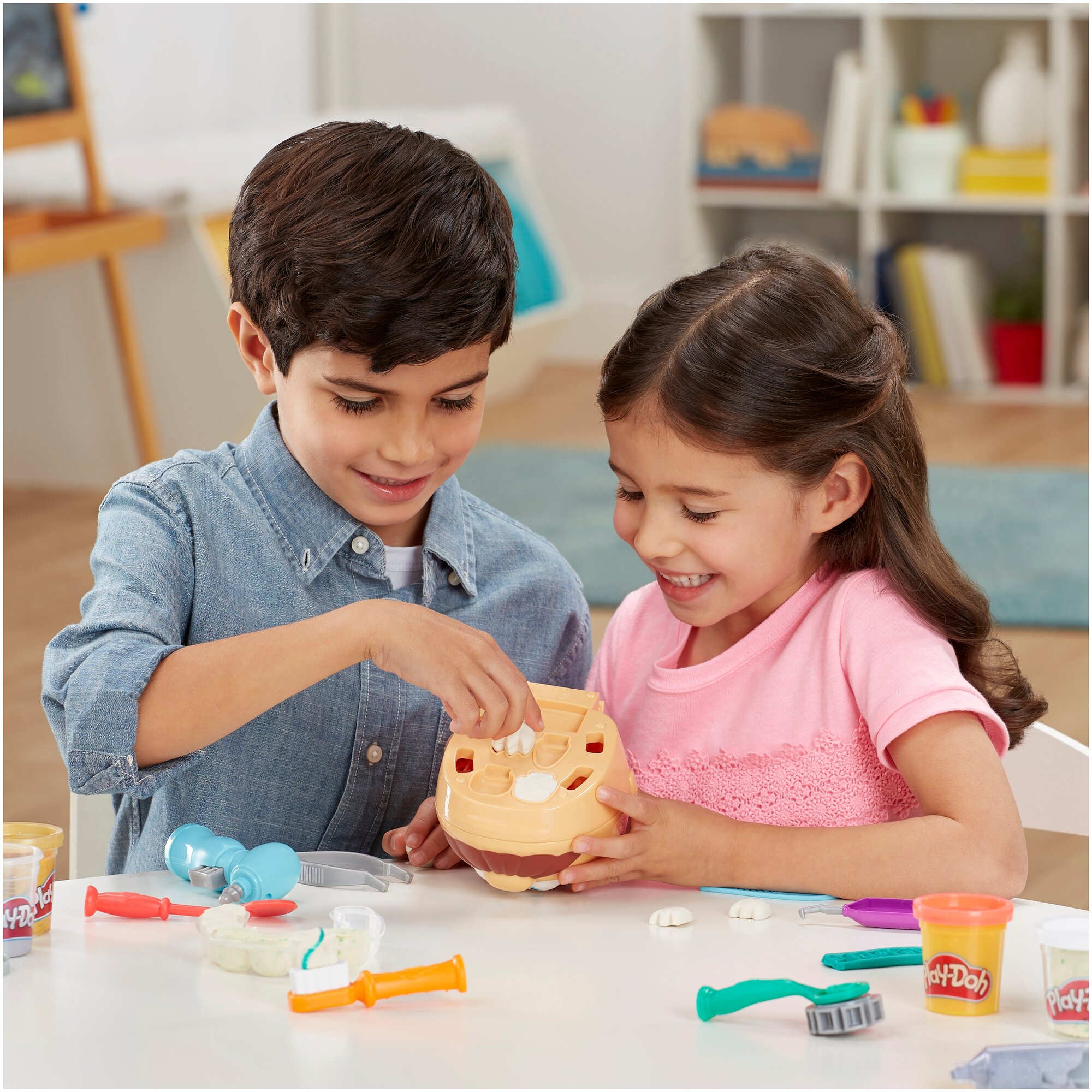 Набор для лепки игровой Play-Doh Мистер Зубастик с золотыми зубами, F1259 - фото №8