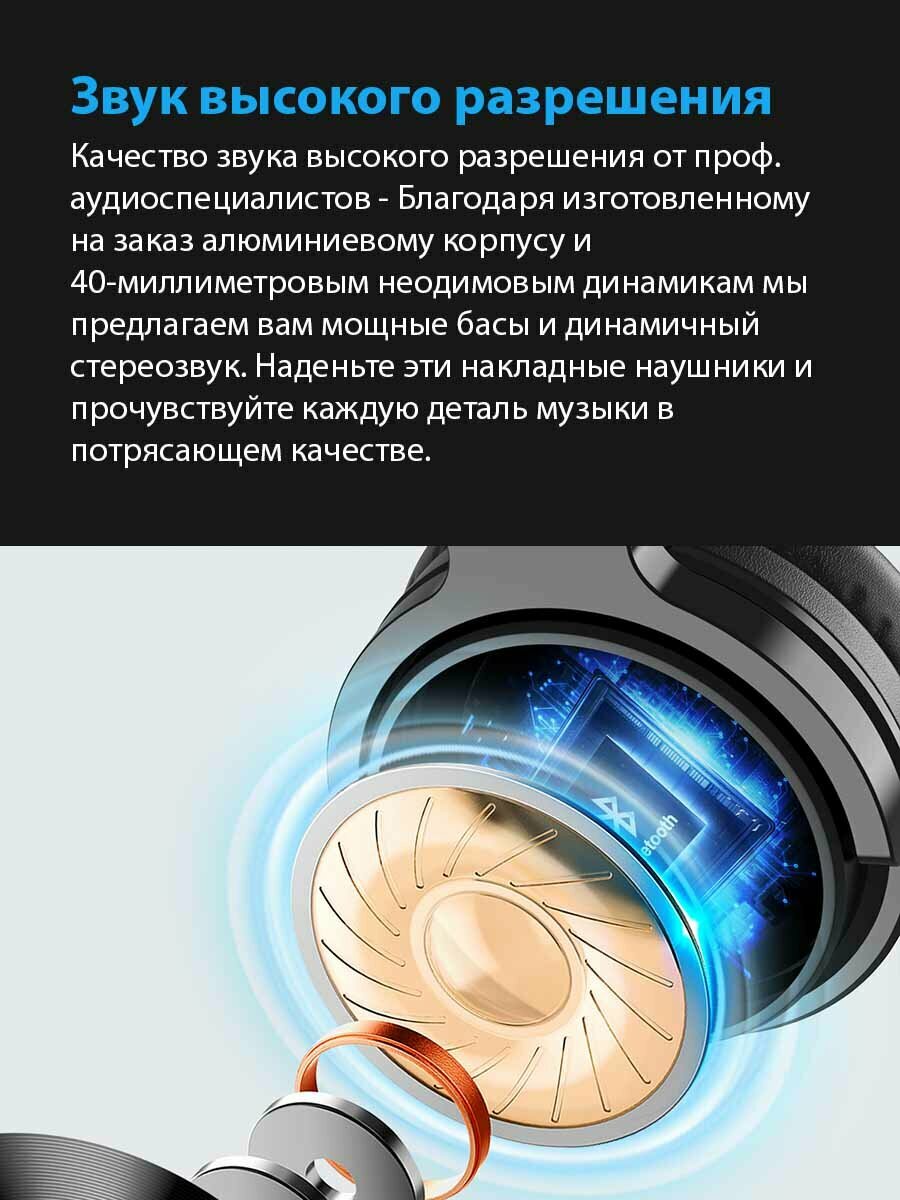 Беспроводные Hi-Fi наушники OneOdio - фото №20