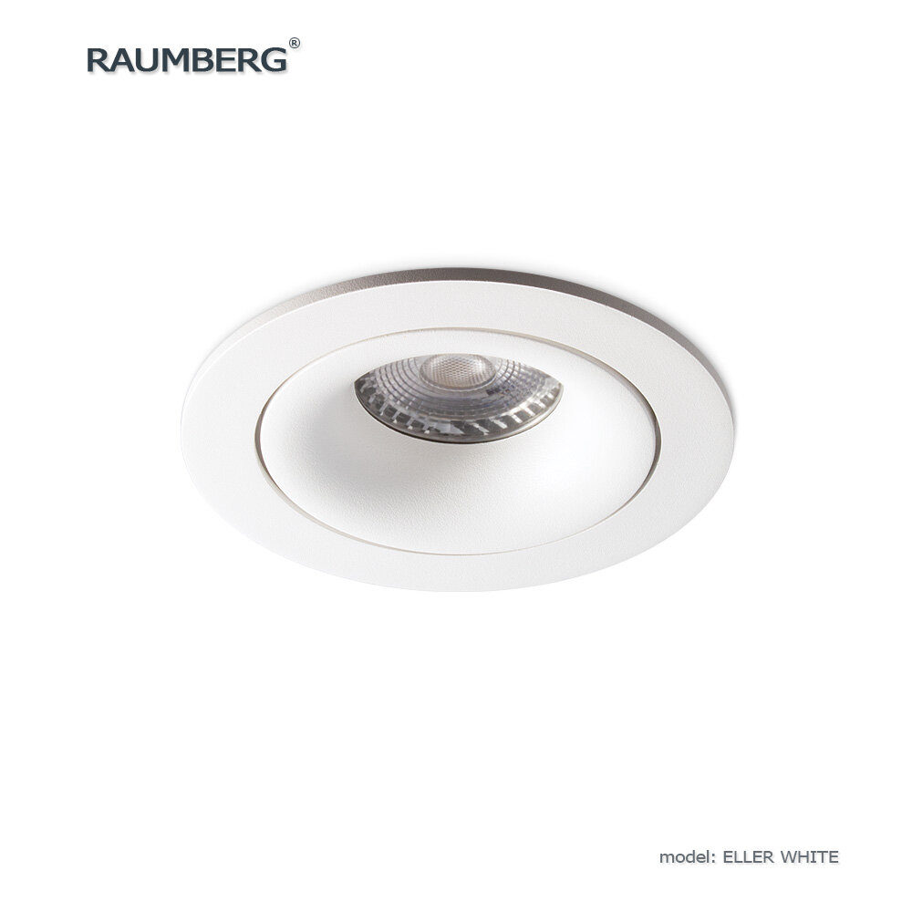 Встраиваемый поворотный светильник RAUMBERG ELLER (DE 200) wh белый под светодиодную лампу GU10
