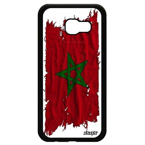 фото Чехол на телефон samsung galaxy a5 2017, "флаг марокко на ткани" государственный utaupia