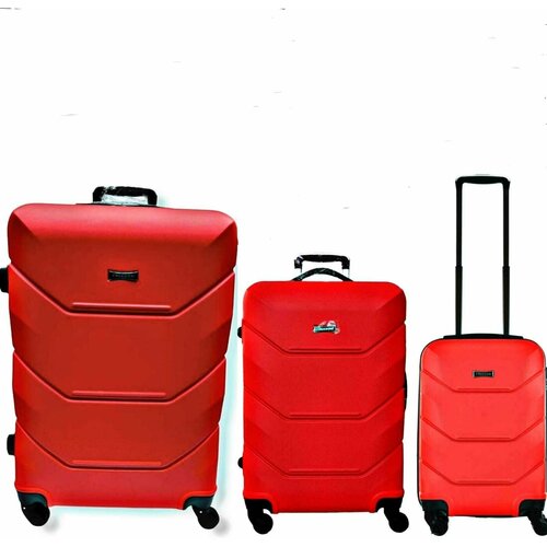 комплект чемоданов freedom 31340 размер m коричневый Комплект чемоданов Freedom, красный