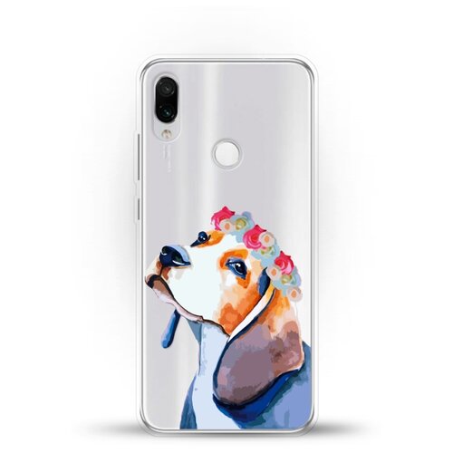 фото Силиконовый чехол бигль на xiaomi redmi note 7 pro andy & paul