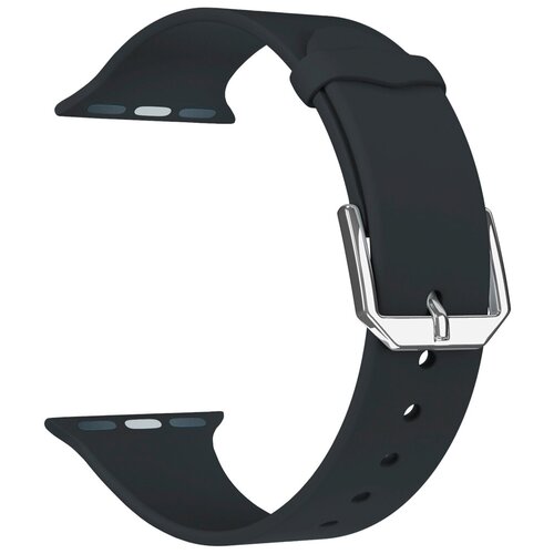 Lyambda Силиконовый ремешок Alcor для Apple Watch 42/44 mm black