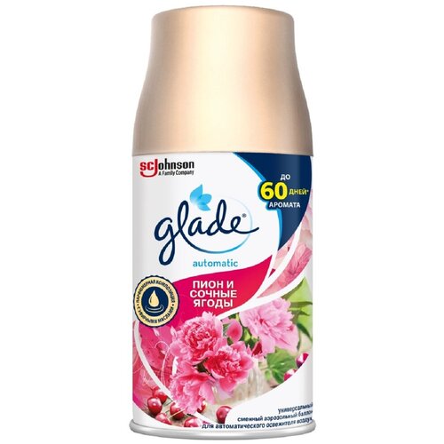 фото Glade сменный баллон пион и сочные ягоды, 269 мл