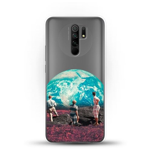 фото Силиконовый чехол вид на землю на xiaomi redmi 9 andy & paul