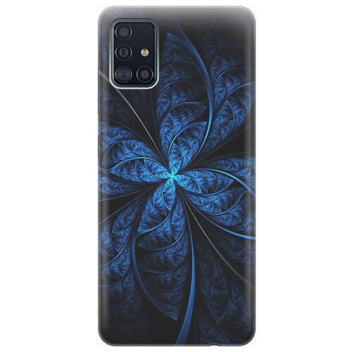 фото Re:pa чехол - накладка artcolor для samsung galaxy a51 с принтом "темно-синяя абстракция"