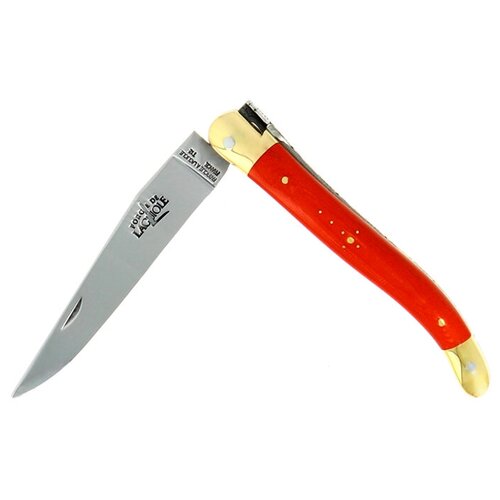 фото Складной нож, 9.2 см, сталь t12/микарта, оранжевый, laguiole