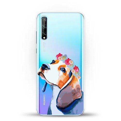 фото Силиконовый чехол бигль на huawei y8p andy & paul
