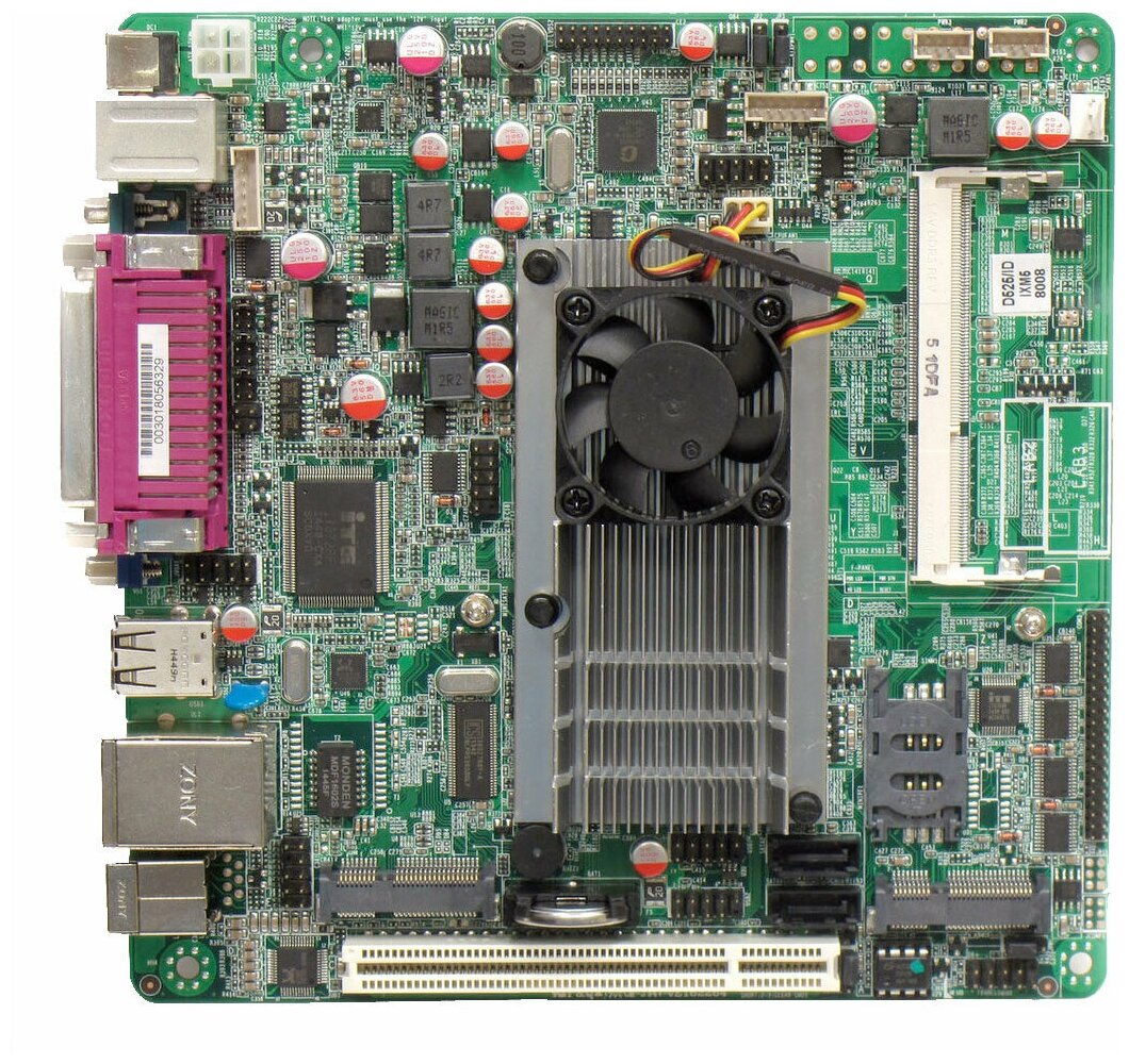 Материнские платы MINITOSTAR ITX-M58-D56L (D525, DDR3, PCE, mSATA, SIM) mini-ITX