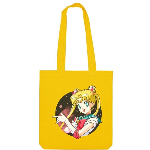 Сумка шоппер Us Basic, желтый printio футболка wearcraft premium сейлор мун sailor moon