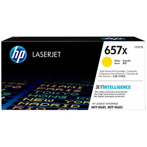 Картридж HP CF472X, 23000 стр, желтый картридж nv print cf471x 657x голубой hp color laserjet enterprise flow m681dh m681f m681z m682z nv cf471xc