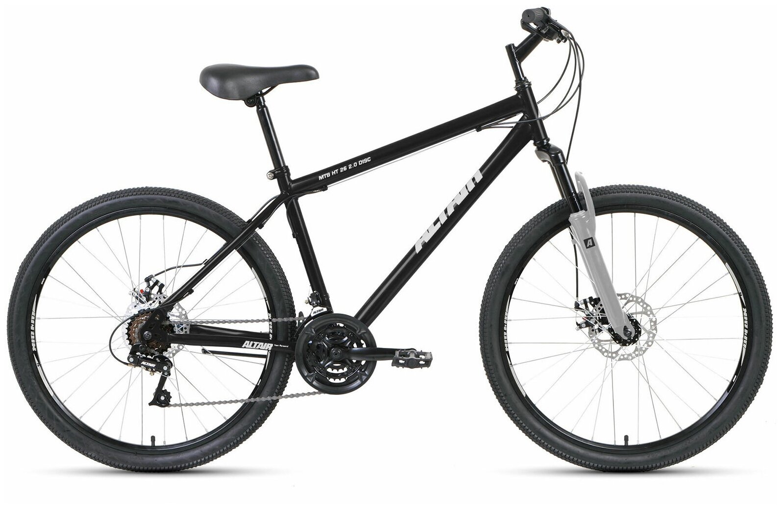 Горный (MTB) велосипед ALTAIR MTB HT 26 2.0 Disc (2020) черный 17" (требует финальной сборки)