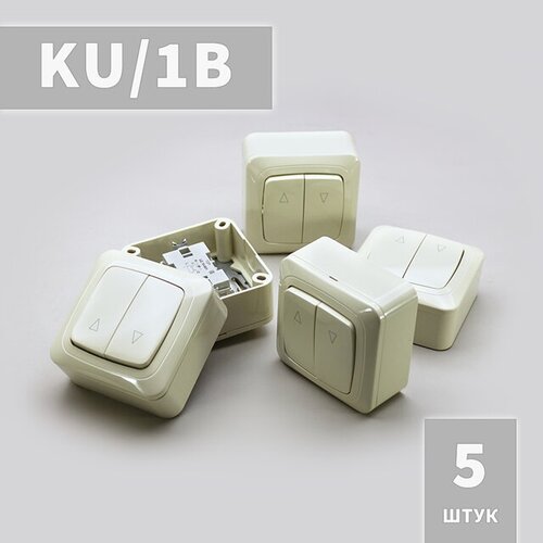 ku 1b выключатель клавишный наружный для рольставни жалюзи ворот KU/1B выключатель клавишный наружный для рольставни, жалюзи, ворот ( 5 шт.)