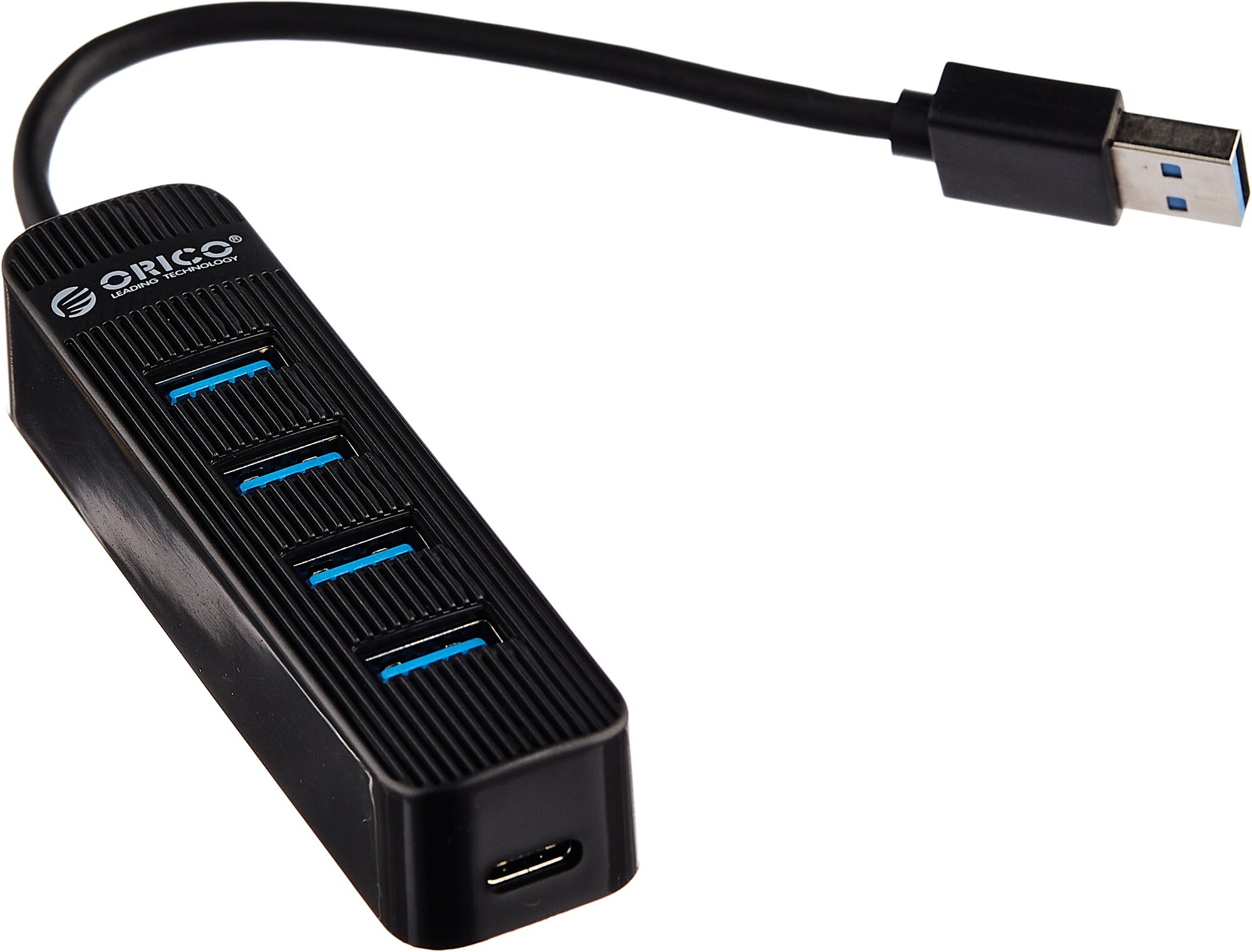 USB-концентратор ORICO TW-U3-BK разъемов: 4 черный USB 3.0