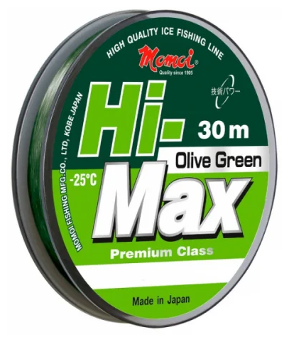 Леска Momoi Hi-Max Olive 30м 0.14мм 2.1кг